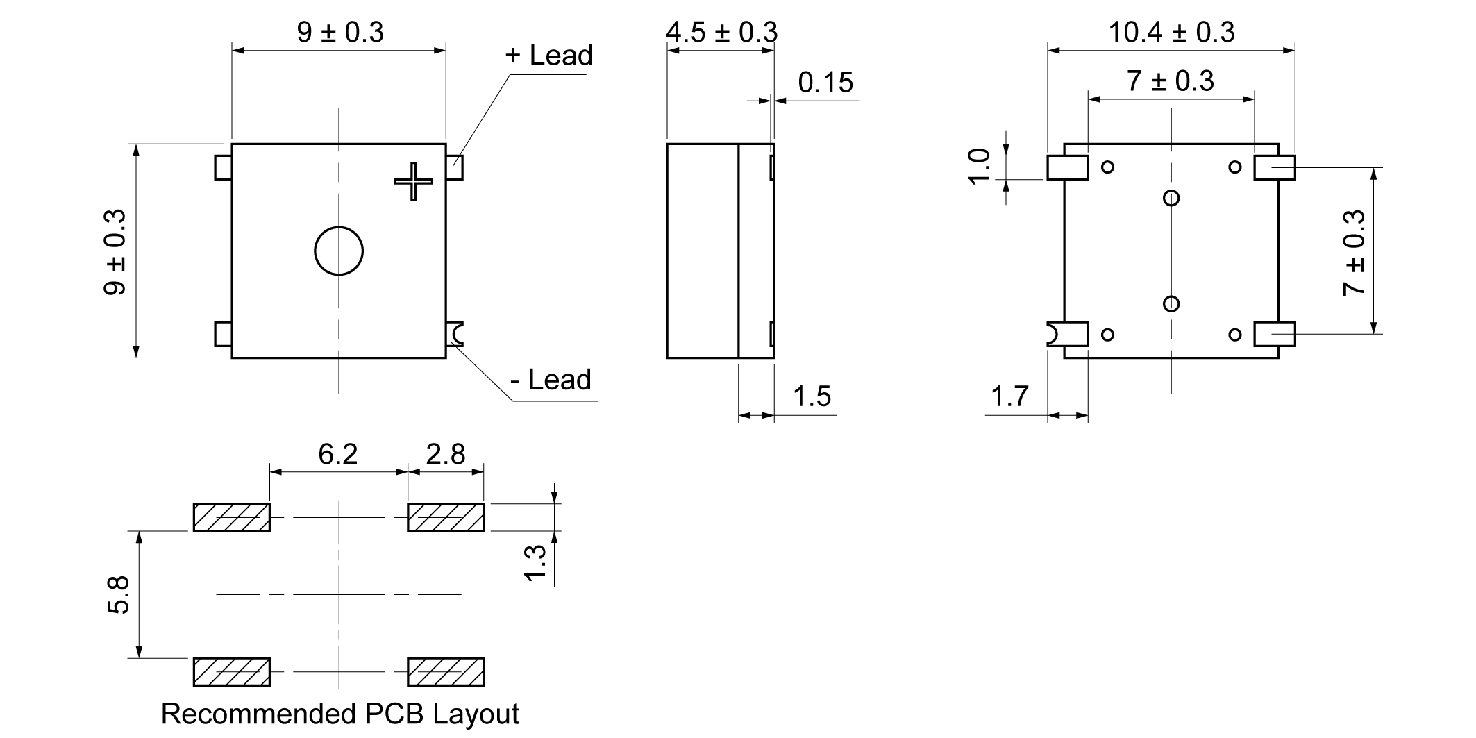 SMT9045T-30A3-18 Mechanical Drawing